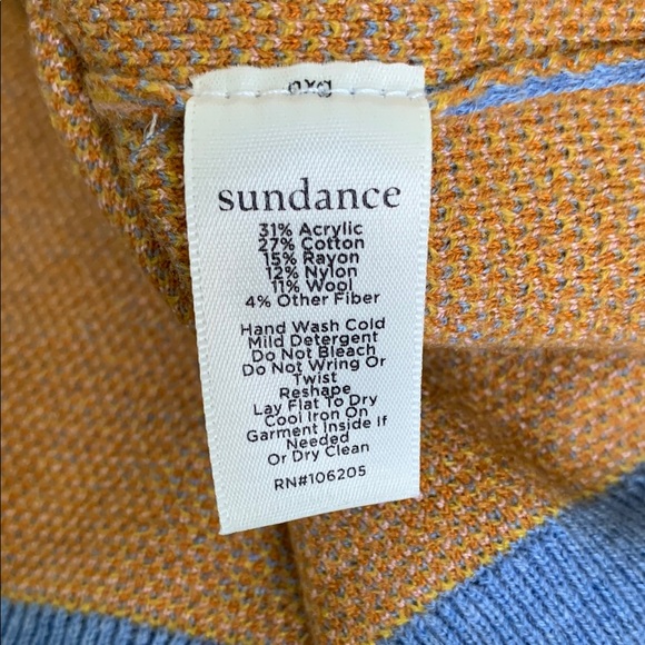 Sundance Fairlee Preppy Blue Floral VNeck Sweater Vest Women’s Medium Academa - Picture 7 of 7